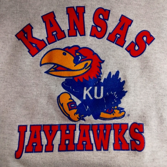 Kansas jayhawks sweatshirt. - Picture 6 of 8